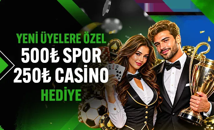 Gobahis kampanya görseli: YENİ ÜYELERE ÖZEL 500₺ SPOR 250₺ CASİNO HEDİYE